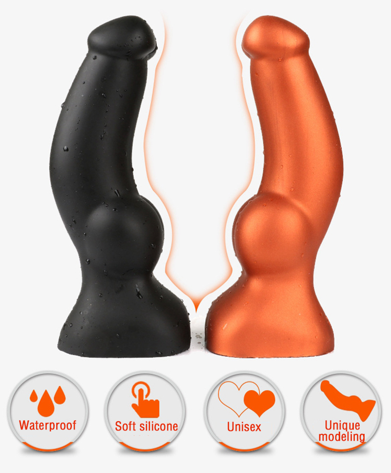 Silicone Big Dildo Butt Plug For Prostate Massage Anal Vaginal Stimulation Unisex Adult Toy - 1