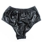 Sexy Lingerie Erotic Latex Pants With Silicone Anal Plug Butt Bdsm Bondage Dress Fetish Briefs Sex Toys For Women Man Gay - 4
