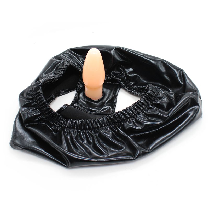 Sexy Lingerie Erotic Latex Pants With Silicone Anal Plug Butt Bdsm Bondage Dress Fetish Briefs Sex Toys For Women Man Gay