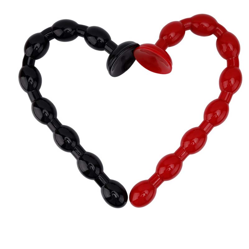 Extralong Soft Silicone Anal Dildo With Pull Beads Suction Base Butt Plug For Women Men Gay Lesbian Bodysafe Colon Massager And Strapon Toy - 6