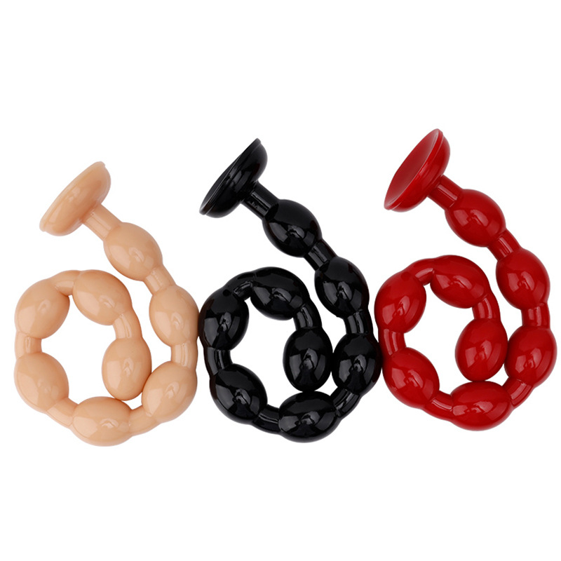Extralong Soft Silicone Anal Dildo With Pull Beads Suction Base Butt Plug For Women Men Gay Lesbian Bodysafe Colon Massager And Strapon Toy - 4