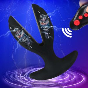 Remote Control Vibrator Electric Shock Anal Dildo Butt Plug Women Man Strapon Prostate Massager Sex Machine Clitoris Stimulator - 2