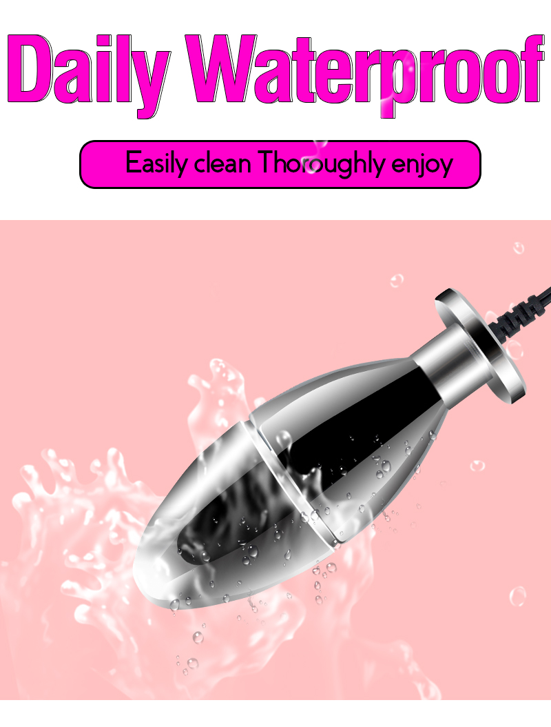 Small Steel Electric Butt Plug Prostate Massager Anal Adult Toy Electro Bdsm Estim Gay Sexual Dildo - 7
