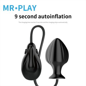 Anal Toys Vibrating Inflatable Butt Expandable Air-filled Sex For Men Woman Gay Anus Massager - 2