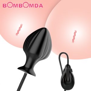 Anal Toys Vibrating Inflatable Butt Expandable Air-filled Sex For Men Woman Gay Anus Massager