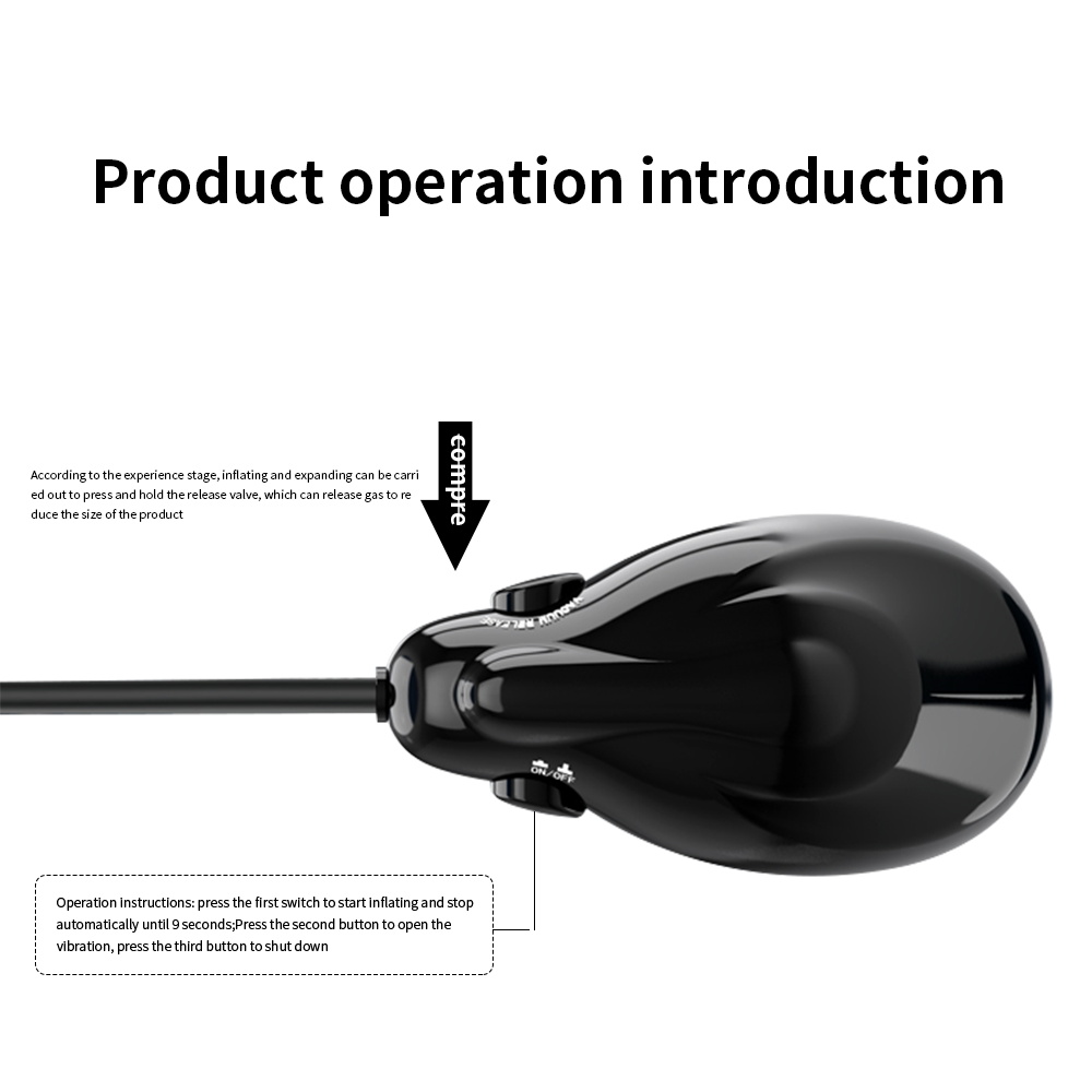 Vibrating Inflatable Anal Toys Expandable Airfilled Butt Massager For Men Women Gay - 10