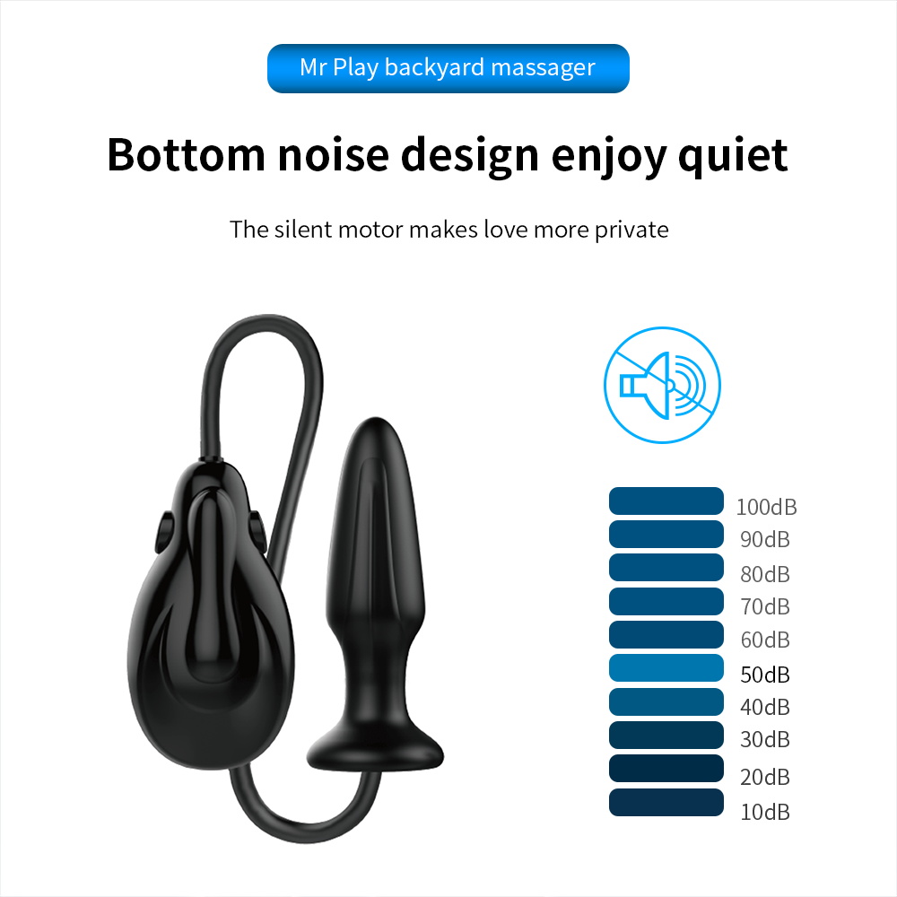 Vibrating Inflatable Anal Toys Expandable Airfilled Butt Massager For Men Women Gay - 7