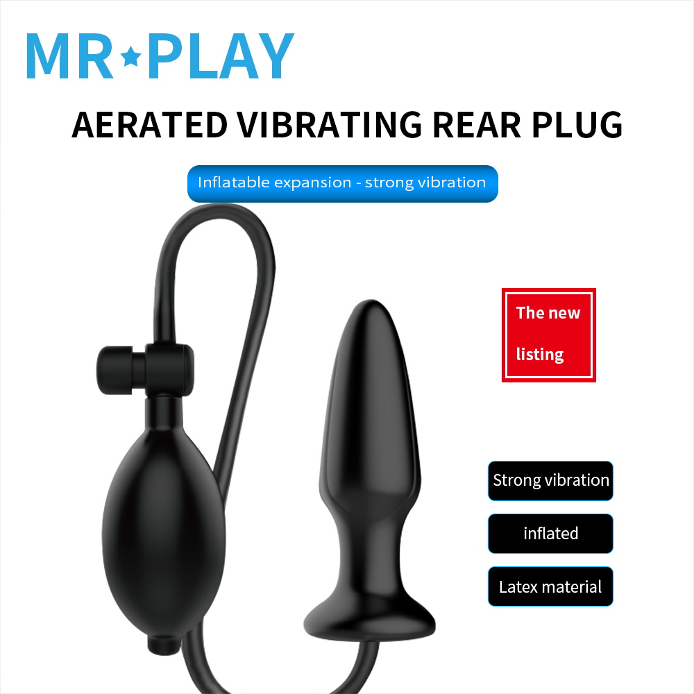 Vibrating Inflatable Anal Toys Expandable Airfilled Butt Massager For Men Women Gay - 6