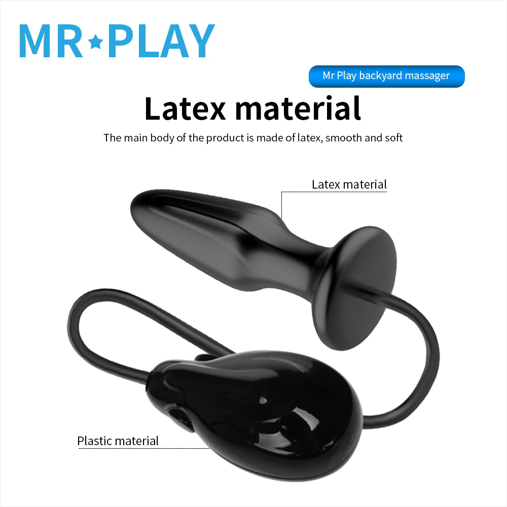 Vibrating Inflatable Anal Toys Expandable Airfilled Butt Massager For Men Women Gay - 5