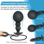 Oversized Anal Dildo Pump Sex Toys Women Inflatable Butt Plug Men Gays Vaginal Stimulator Vibrator Prostate Massager - 4