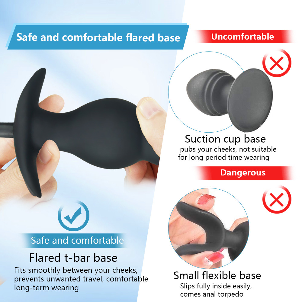 Extra Large Inflatable Dildo Pump Analvaginal Sex Toy Prostate Massager Vibrator For Men Women And Gays - 14