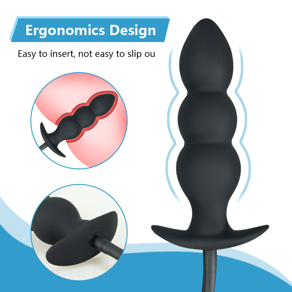 Extra Large Inflatable Dildo Pump Analvaginal Sex Toy Prostate Massager Vibrator For Men Women And Gays - 13