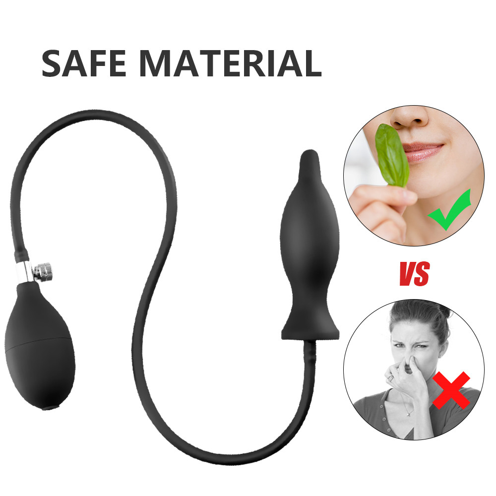 Extra Large Inflatable Dildo Pump Analvaginal Sex Toy Prostate Massager Vibrator For Men Women And Gays - 7