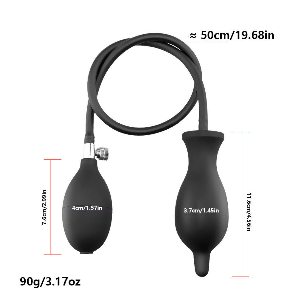 Extra Large Inflatable Dildo Pump Analvaginal Sex Toy Prostate Massager Vibrator For Men Women And Gays - 4