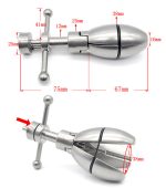 Locking Butt Plug Stainless Steel Stretching Anal With Lock Extension Toys Dilatador Beads Balls - 5