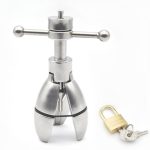 Locking Butt Plug Stainless Steel Stretching Anal With Lock Extension Toys Dilatador Beads Balls - 3