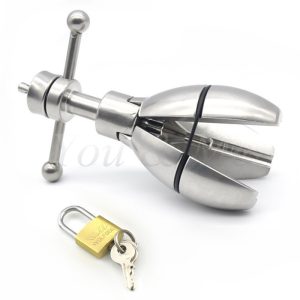 Locking Butt Plug Stainless Steel Stretching Anal With Lock Extension Toys Dilatador Beads Balls