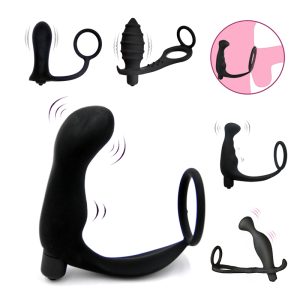 Orissi Sex Toys Prostate Massager Vibrating Cock Ring Anal For Men Delay Ejaculation Products Butt Plug