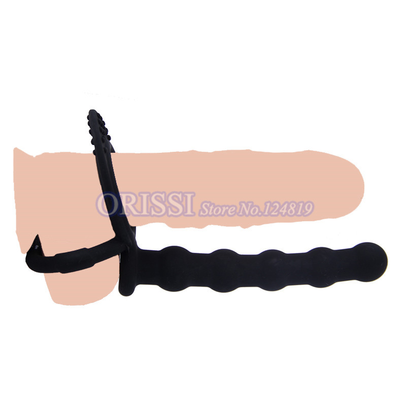 Orissi Mens Prolonged Pleasure Sex Toys Vibrating Prostate Massager Delay Ejaculation Cock Ring Anal Butt Plug - 10