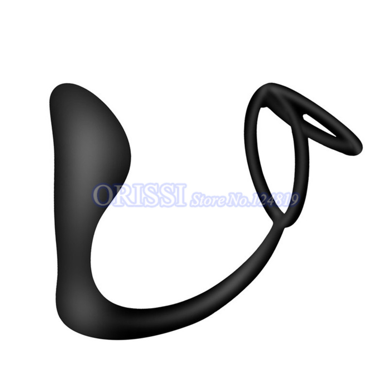 Orissi Mens Prolonged Pleasure Sex Toys Vibrating Prostate Massager Delay Ejaculation Cock Ring Anal Butt Plug - 5