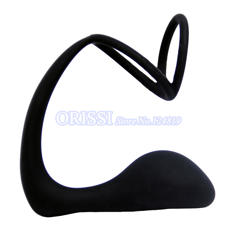 Orissi Mens Prolonged Pleasure Sex Toys Vibrating Prostate Massager Delay Ejaculation Cock Ring Anal Butt Plug - 4