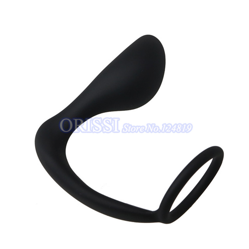 Orissi Mens Prolonged Pleasure Sex Toys Vibrating Prostate Massager Delay Ejaculation Cock Ring Anal Butt Plug - 2