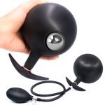 Inflatable Anal Plug With Metal Beads Expandable Anus Ball Outdoor Butt Plugs Dildo Sex Toys For Women Men Gay - 5