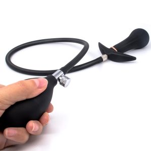 Inflatable Anal Plug With Metal Beads Expandable Anus Ball Outdoor Butt Plugs Dildo Sex Toys For Women Men Gay - 2