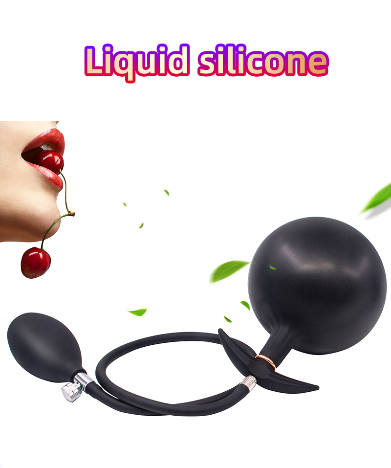 Inflatable Anal Plug With Metal Beads Adjustable Butt Plug Dildo Unisex Adult Sex Toy For Men Women Gay - 11