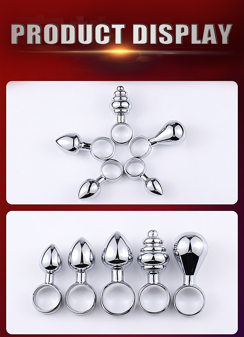 Stainless Steel Anal Plug Smooth Metal Dildo Stimulator For Adult Gay Couple Games - 9