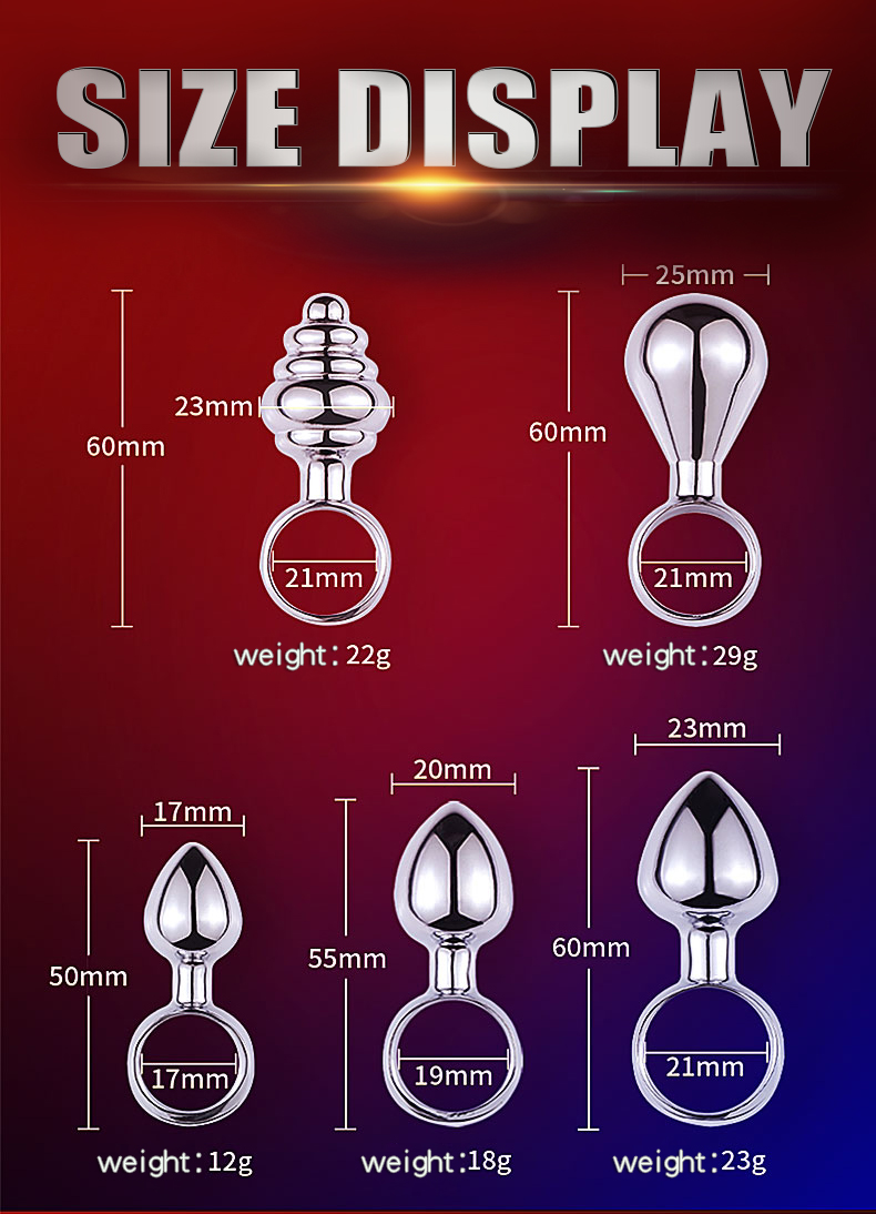 Stainless Steel Anal Plug Smooth Metal Dildo Stimulator For Adult Gay Couple Games - 8
