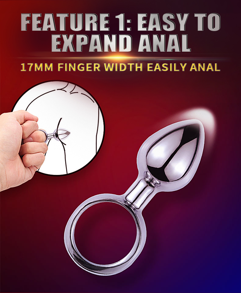 Stainless Steel Anal Plug Smooth Metal Dildo Stimulator For Adult Gay Couple Games - 3