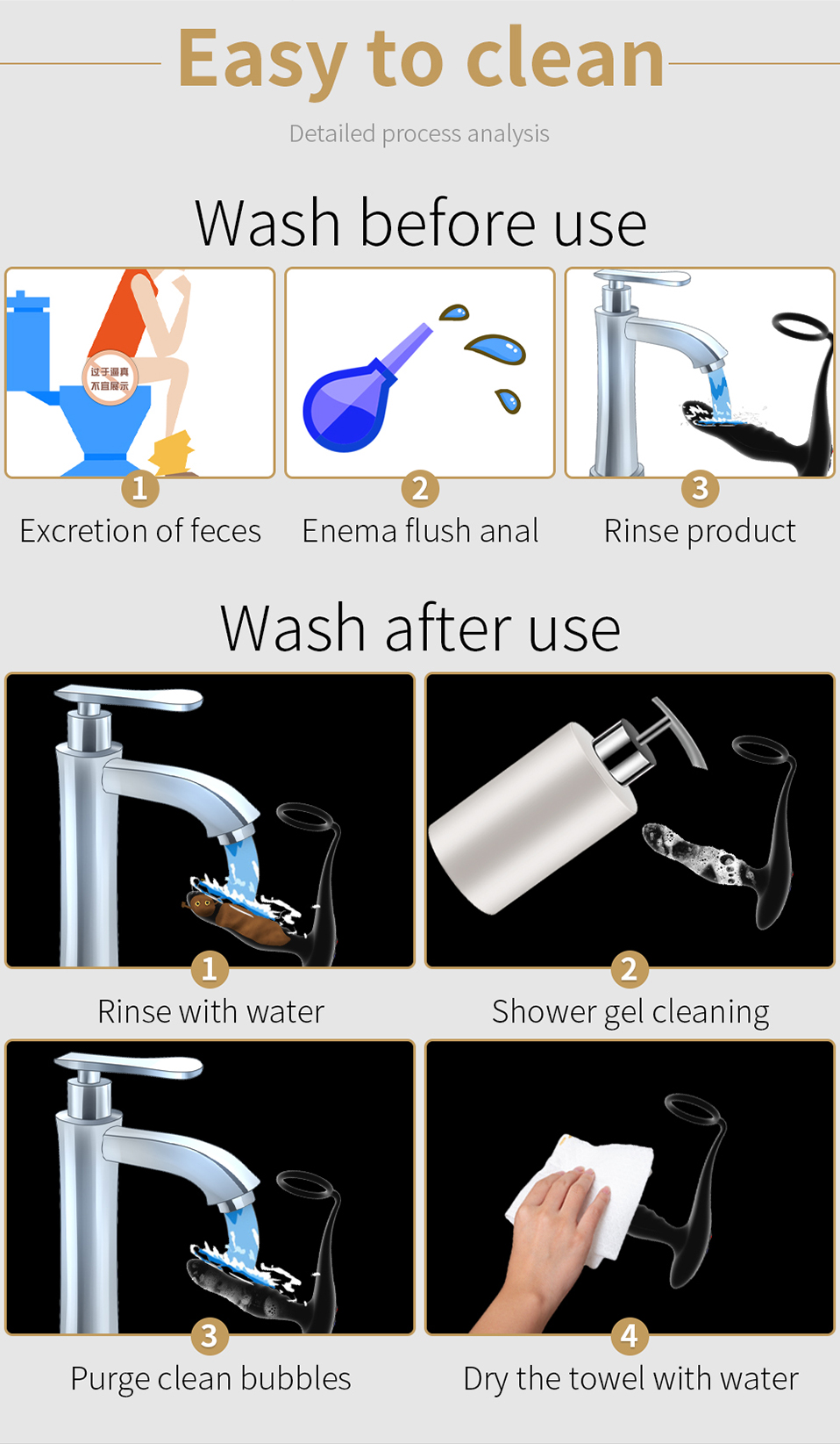 Silicone Prostate Massager Anal Vibrator Remote Control Adult Sex Toy Butt Plug Dildo For Male Female Gay Masturbation - 17