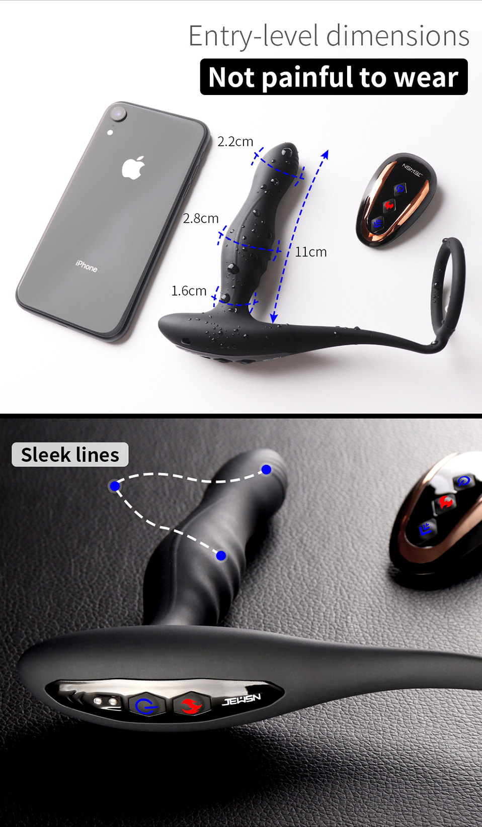 Silicone Prostate Massager Anal Vibrator Remote Control Adult Sex Toy Butt Plug Dildo For Male Female Gay Masturbation - 5