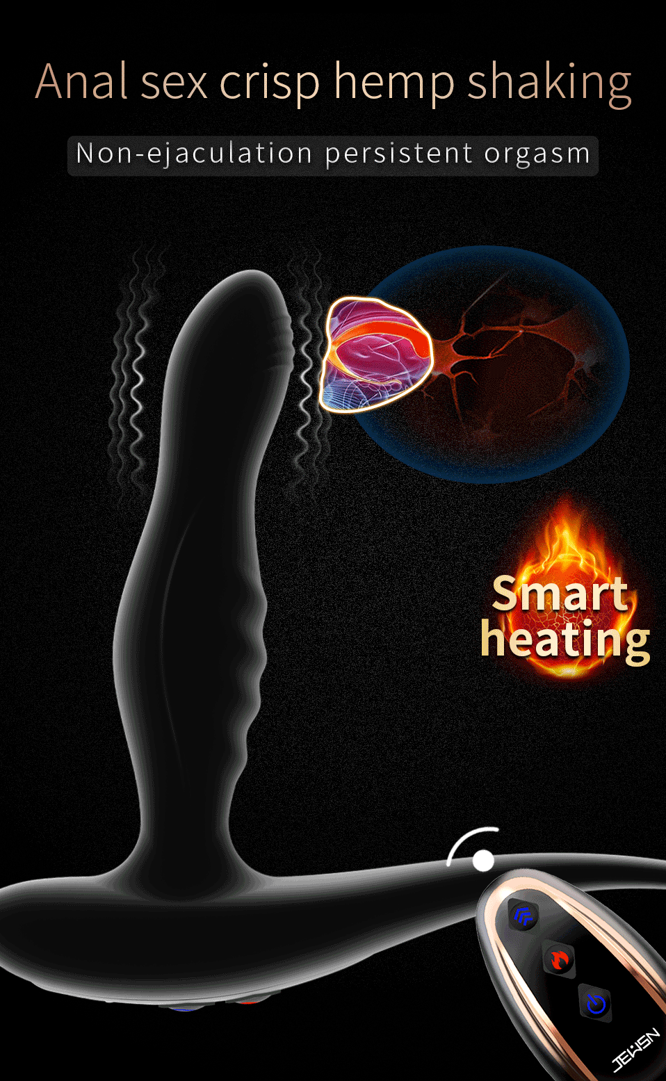 Silicone Prostate Massager Anal Vibrator Remote Control Adult Sex Toy Butt Plug Dildo For Male Female Gay Masturbation - 1