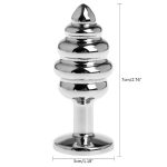 Sex Shop Anal Toys Beads Stainless Steel Butt Plug Spiral Stimulation Anus Toy For Women Men - 6