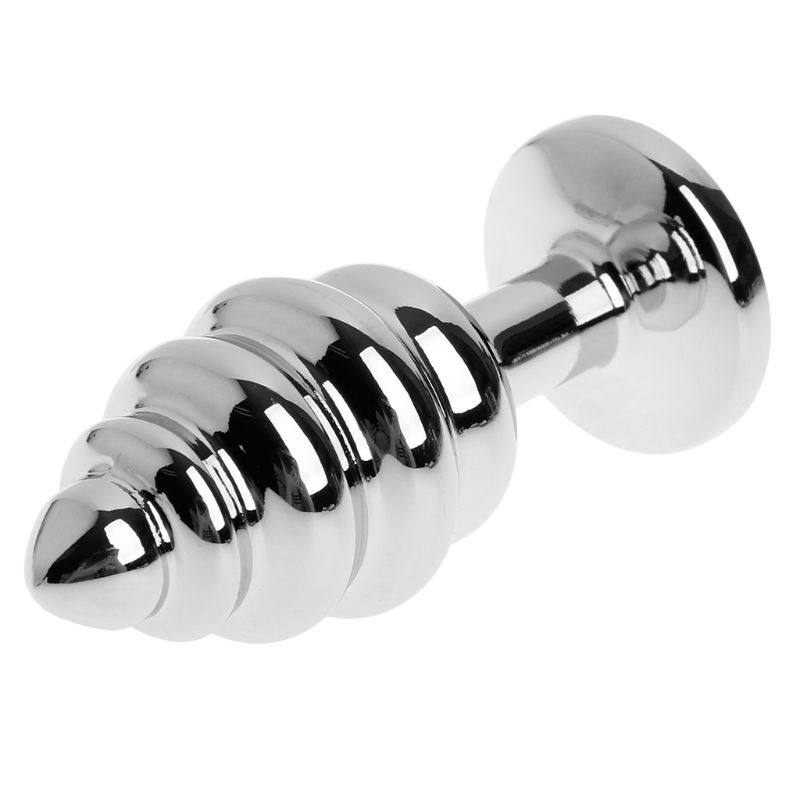 Stainless Steel Spiral Anal Beads Unisex Butt Plug For Enhanced Sexual Stimulation - 4