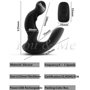 Prostata Massage Wireless Remote Controll Electric Prostate Stimulation Massager Anal Vibrator For Men Erotic Toys - 2