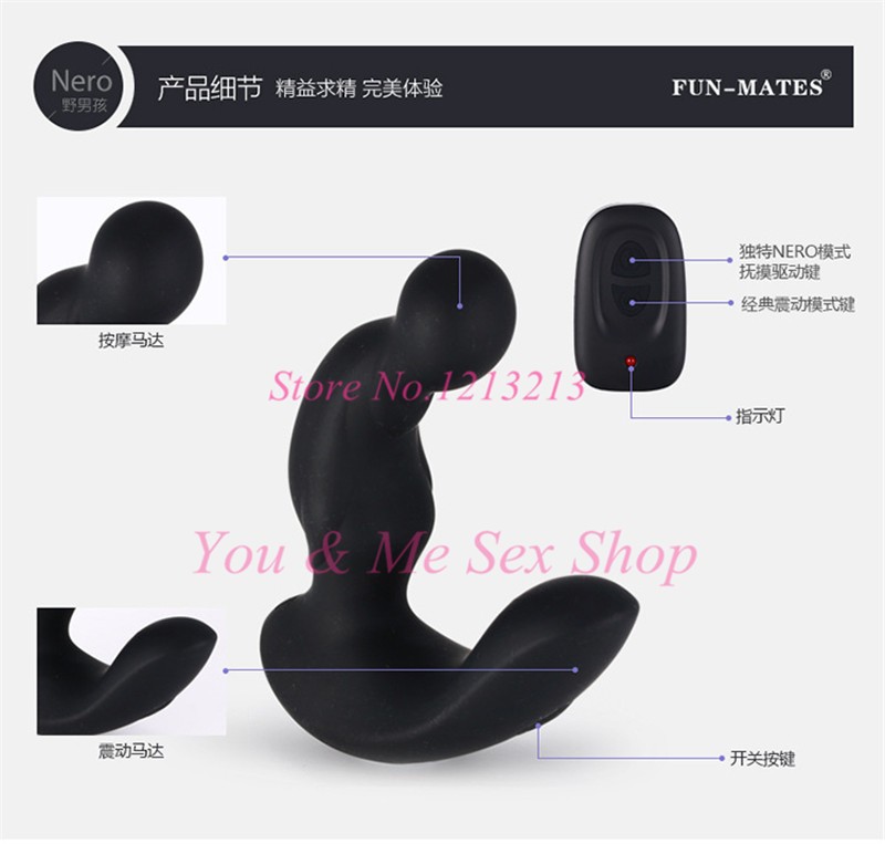 Wireless Remote Control Prostate Massager Electric Anal Vibrator Mens Erotic Pleasure Toy For Stimulation - 13