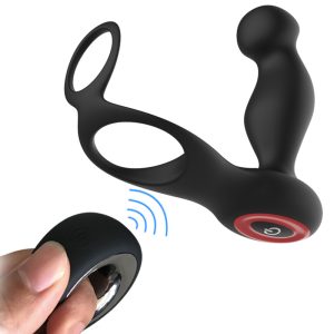 Vibrating Anal Vibrator Prostate Massager With Penis Ring Ball Loop Butt Plug Remote Control Sex Toys For Men - 2