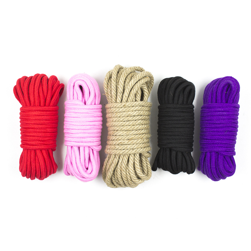 10 Meter Bdsm Cotton Rope For Sexy Bondage Handcuffs Footcuffs Strapon Slave Tools Sex Toy - 1
