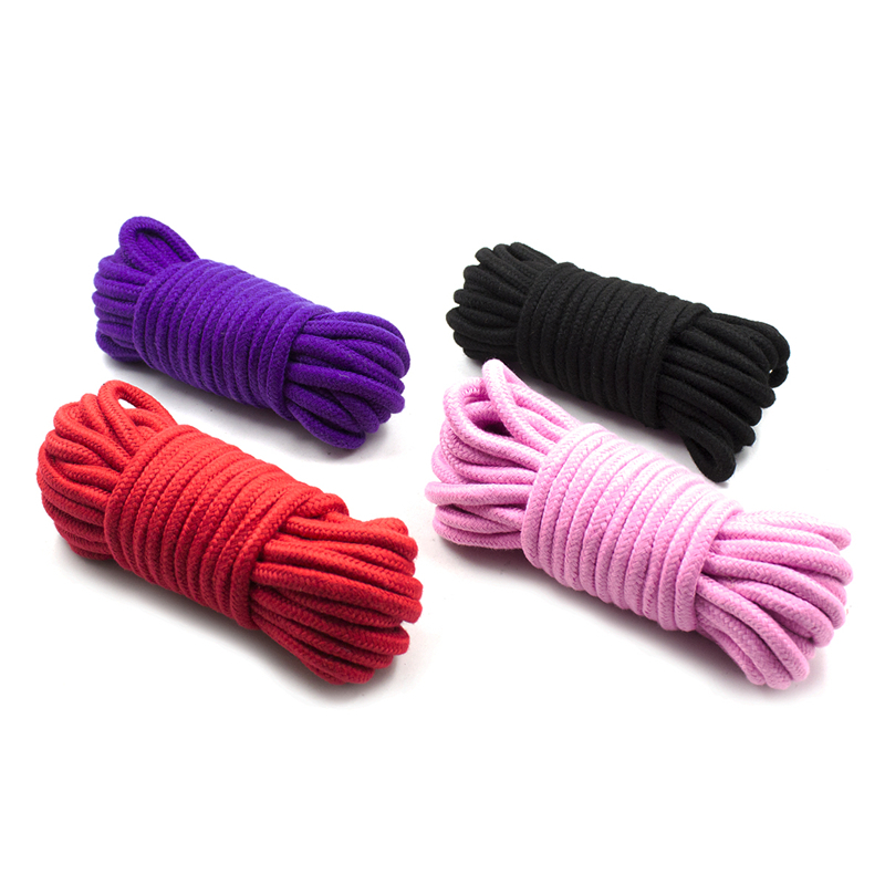 10 Meter Bdsm Cotton Rope For Sexy Bondage Handcuffs Footcuffs Strapon Slave Tools Sex Toy - 2