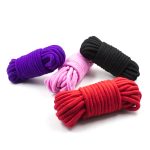 10 Meters Bdsm Guiding Tied Me Up Cotton Rope Handcuffs Footcuffs Sexy Bondage Gear Strap-on Sex Toys Sm Slave Tools Ropes Toy - 2