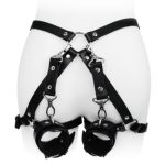 Punk Leather Lingerie Harness Women Body Bondage Garters For Stockings Crop Top Suspenders Straps Belt Goth Gear
