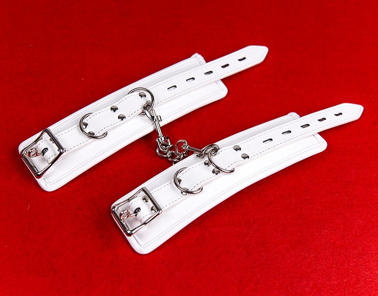 Adult Couples Game Leather Handcuffs Lockable Neck Collar And Bondage Accessories For Sensual Play - 2