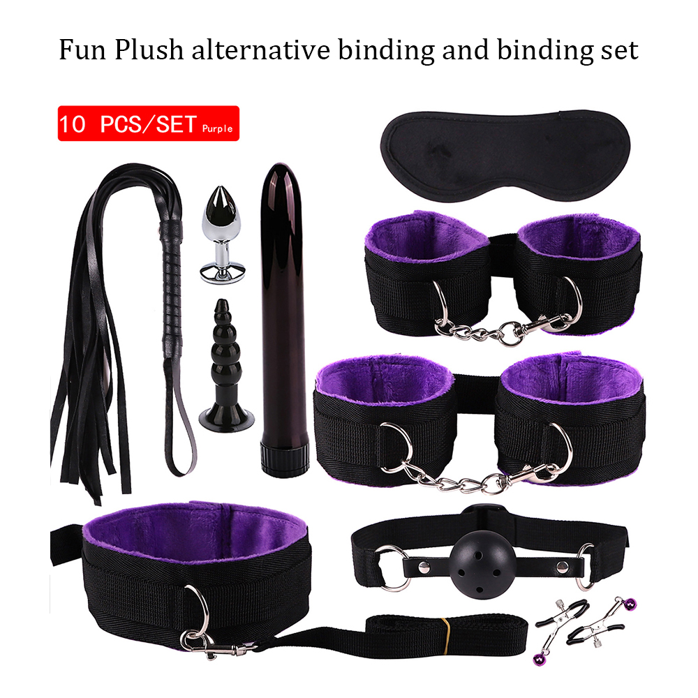 Adult Erotic Pleasure Set Bdsm Bondage Vibrating Butt Plug Intimate Sex Toys For Couples - 3