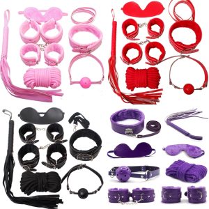 Adult Fun Toy Suit 7 Pcs Set Special Bundled Binding Yoga Sm Kit For Couple Sexy Toys