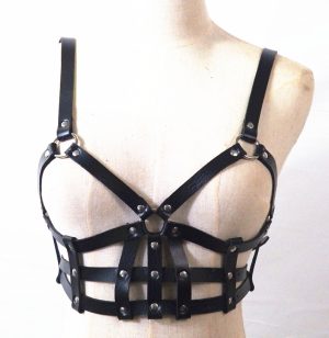 Sexy Leather Harness Women Underwear Garter Belts Bondage Cage Straps Bra Belt Adjustable Woman's Lingerie Bdsm Gear - 2