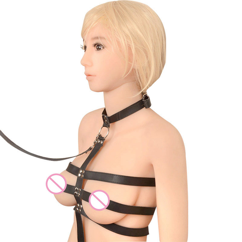 Womens Adult Game Fetish Kit Selfbondage Sm Handcuffs Wrist Neck Restraints Leash Rope Kinky Slave Set - 3