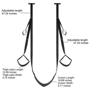 Adjustable Straps 300lbs Door Sex Swing With Seat Sexy Slave Bondage Gear Love Slings For Adult Couples Accessories - 2